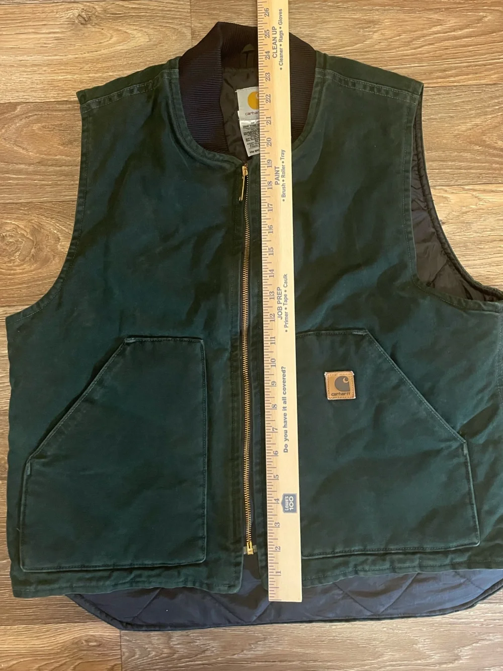 Carhartt Men's Insulated Arctic Quilt Lined Vest Spruce V02 SPC Vintage Y2K (05)